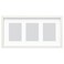 Frame For 3 Pictures White 55X28cm