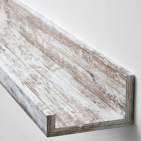 Picture Ledge White Stained Pine Effect 55cm