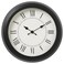 Wallclock No Disturbing Ticking Sounds Black 25cm