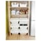 Waste Sorting Bin With Lid White 37 L