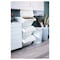 Waste Sorting Bin With Lid White 37 L