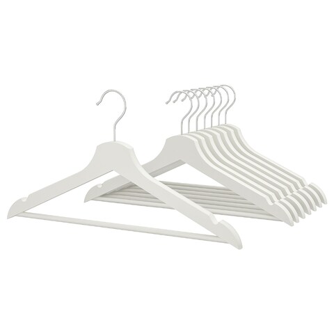 Hanger Grooves On Both Sides Of The Hanger White