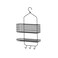 Shower Hanger Two Tiers Black 31X56cm