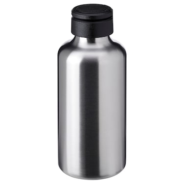 Water Bottle Stainless Steel/Black 0.7 L
