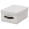 Box With Lid Grey/Patterned 25X35X15cm