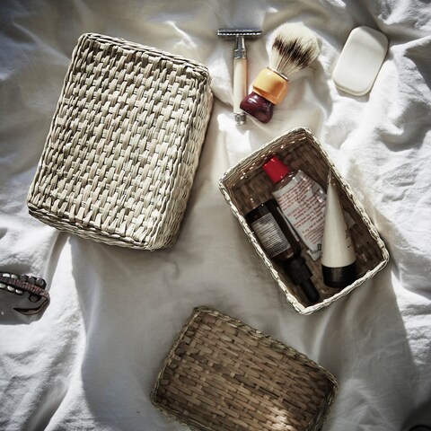 Box With Lid Set Of 2 Seagrass
