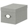 Storage Box With Lid Grey 18X25X15cm