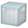 Storage Box With Lid Transparent Grey-Blue 16.5X16.5X16.5cm