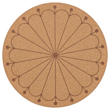 Place Mat Cork/Patterned 35cm
