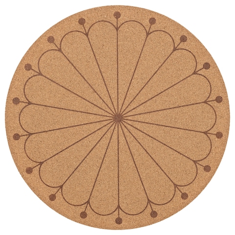 Place Mat Cork/Patterned 35cm