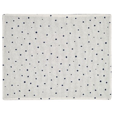 Place Mat White/Dark Blue 45X35cm