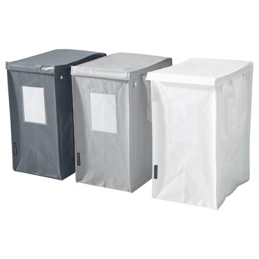 Waste Sorting Bag White/Dark Grey/Light Grey 22X35X45cm/35 L