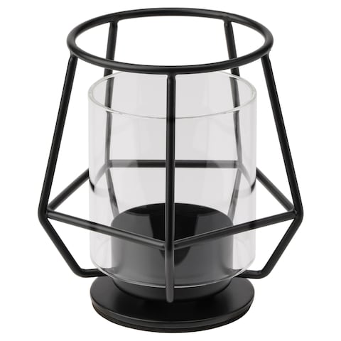 Tealight Holder Black 10cm