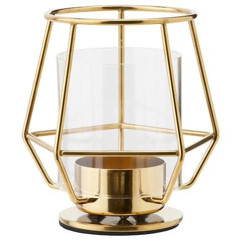 Tealight Holder Gold-Colour 10cm