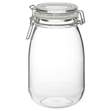 Jar With Lidclear Glass 1.8 L