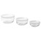 Food Container With Lid Set Of 3 Glass