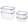 Food Container With Lid Set Of 4 Plastic