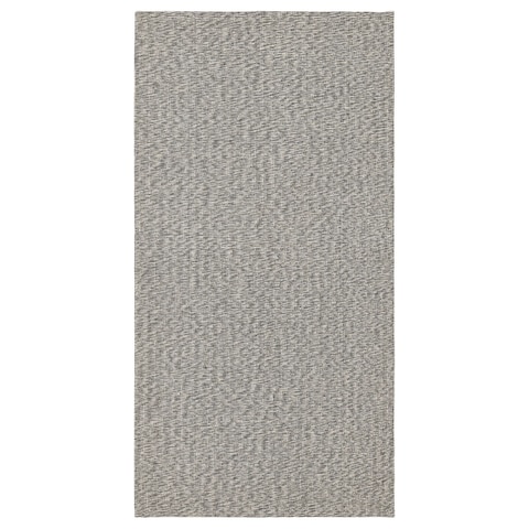 Rug Flatwoven Black/Natural 80X150cm