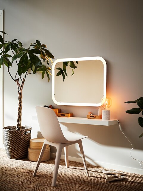 Wall Shelf White 110X26cm