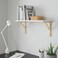 Wall Shelf White/Aspen 59X20cm