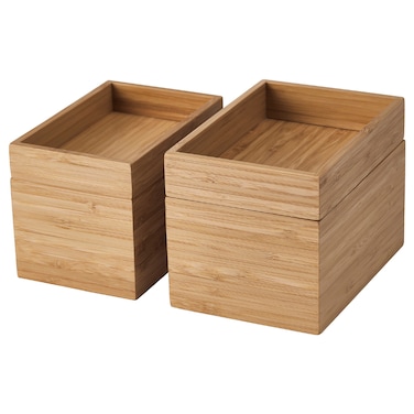 4-Piece Bathroom Set Bamboo