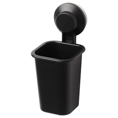 Toothbrush Holder With Suction Cup Black