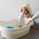 Baby Bath Stands Steady Thanks To The Slide Protectors White/Green