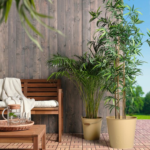 Plant Pot In/Outdoor Yellow 32cm
