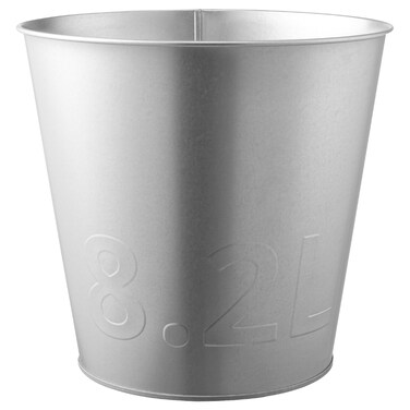 Plant Pot In/Outdoor/Galvanised 24cm