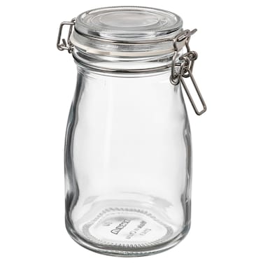 Bottle Shaped Jar With Lid Perfect For Storing Pickled Vegetables 0.4L