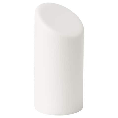 Led Block Candle White/In/Outdoor 16cm