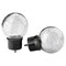 Finials 1 Pair You Can Easily Change The Expression Of The Curtain Rod Glass/Black