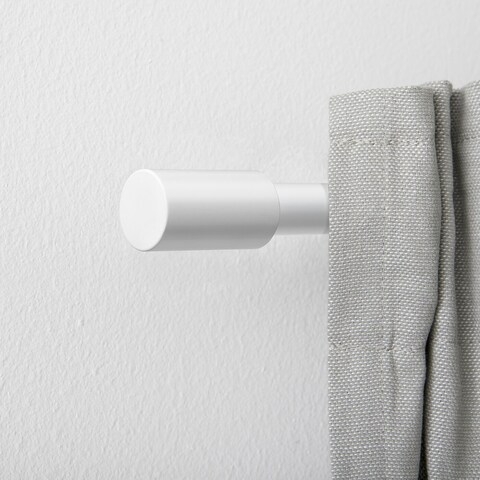 Finials 1 Pair You Can Easily Change The Expression Of The Curtain Rod White