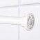 Shower Curtain Rod White 120-200cm