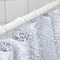 Shower Curtain White/Blue 180X200cm