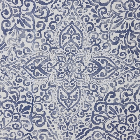 Shower Curtain White/Blue 180X200cm