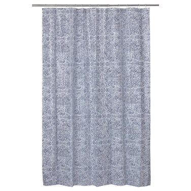 Shower Curtain White/Blue 180X200cm