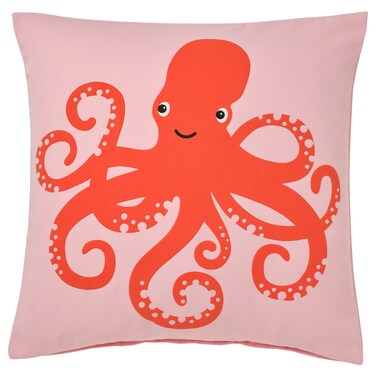 Cushion Cover Octopus Pattern/Pink 50X50cm