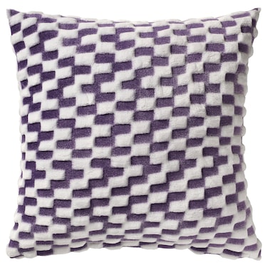 Cushion Cover Purple/Patterned 50X50cm