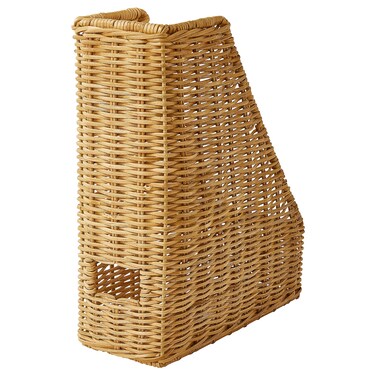 Magazine File Handmade Rattan
