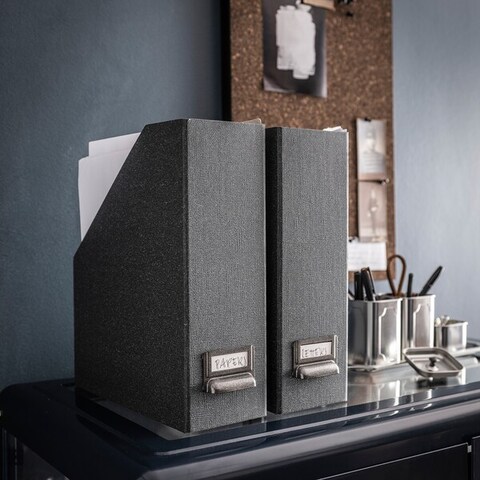 Magazine File Sort And Hide Everything From Magazines And Bills Dark Grey