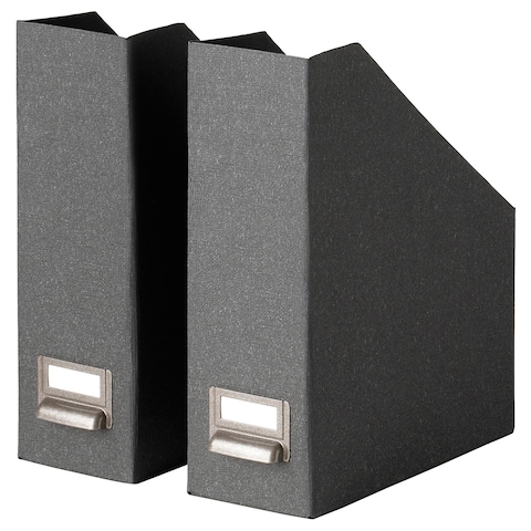Magazine File Sort And Hide Everything From Magazines And Bills Dark Grey