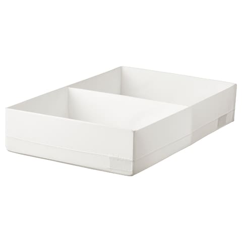 Box With Compartments White 34X51X10cm