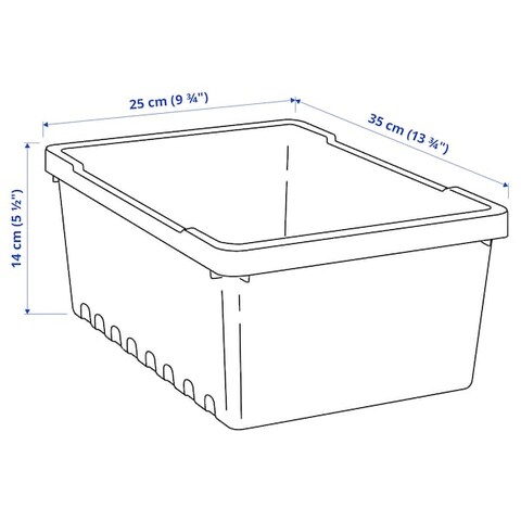 Storage Box Possible To Recycle Or Use For Energy Recovery 35X25X14cm/9L