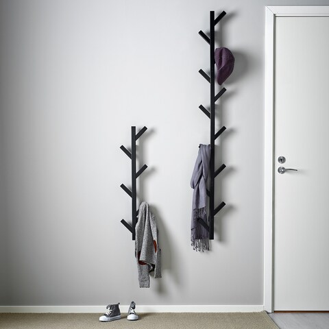 Hanger Clothes Rack Helps You Transform A Wall Into A Practical Storage Black 78cm