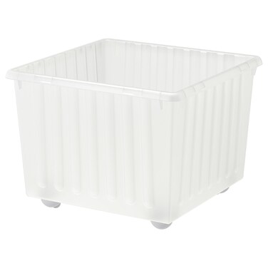 Storage Crate With Castors White 39X39cm