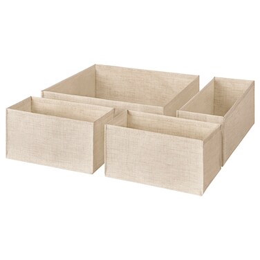 Drawer Organisers Set Of 4 Beige