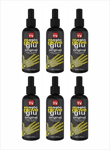 Magic Gloveglu Original Goalkeeper Glove Grip Spray For New/Match goalkeeper gloves 125ml Pack Of 6