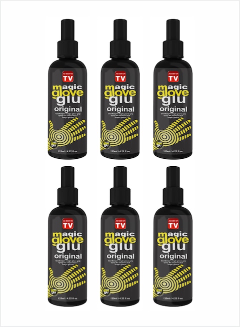 Magic Gloveglu Original Goalkeeper Glove Grip Spray For New/Match goalkeeper gloves 125ml Pack Of 6