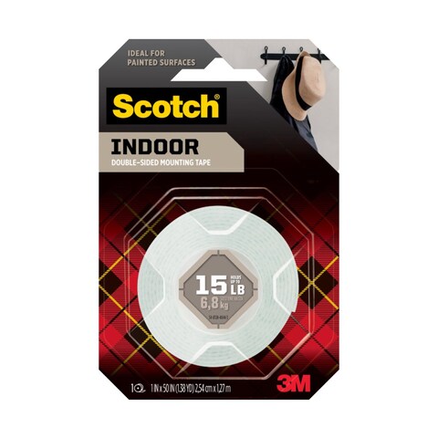 Buy 3M Scotch Mounting Tape 114 Indoor 1 x 50 inches Online Carrefour UAE